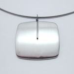 Square Pendant Stainless Steel - Modern